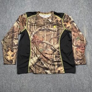 Mossy Oak Break Up Infinity Camo Long Sleeve Shirt‎ Dri More Tech Men XL